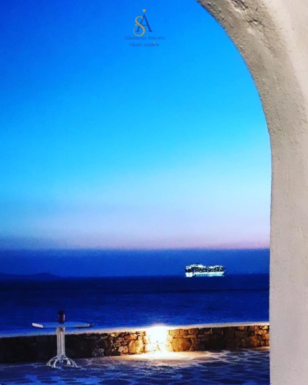 Mykonos Athanasia Seaview Oasis Studios By The Port Houlakia  Exteriör bild