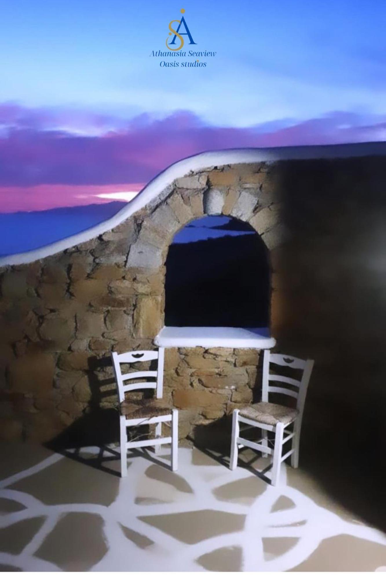 Mykonos Athanasia Seaview Oasis Studios By The Port Houlakia  Exteriör bild