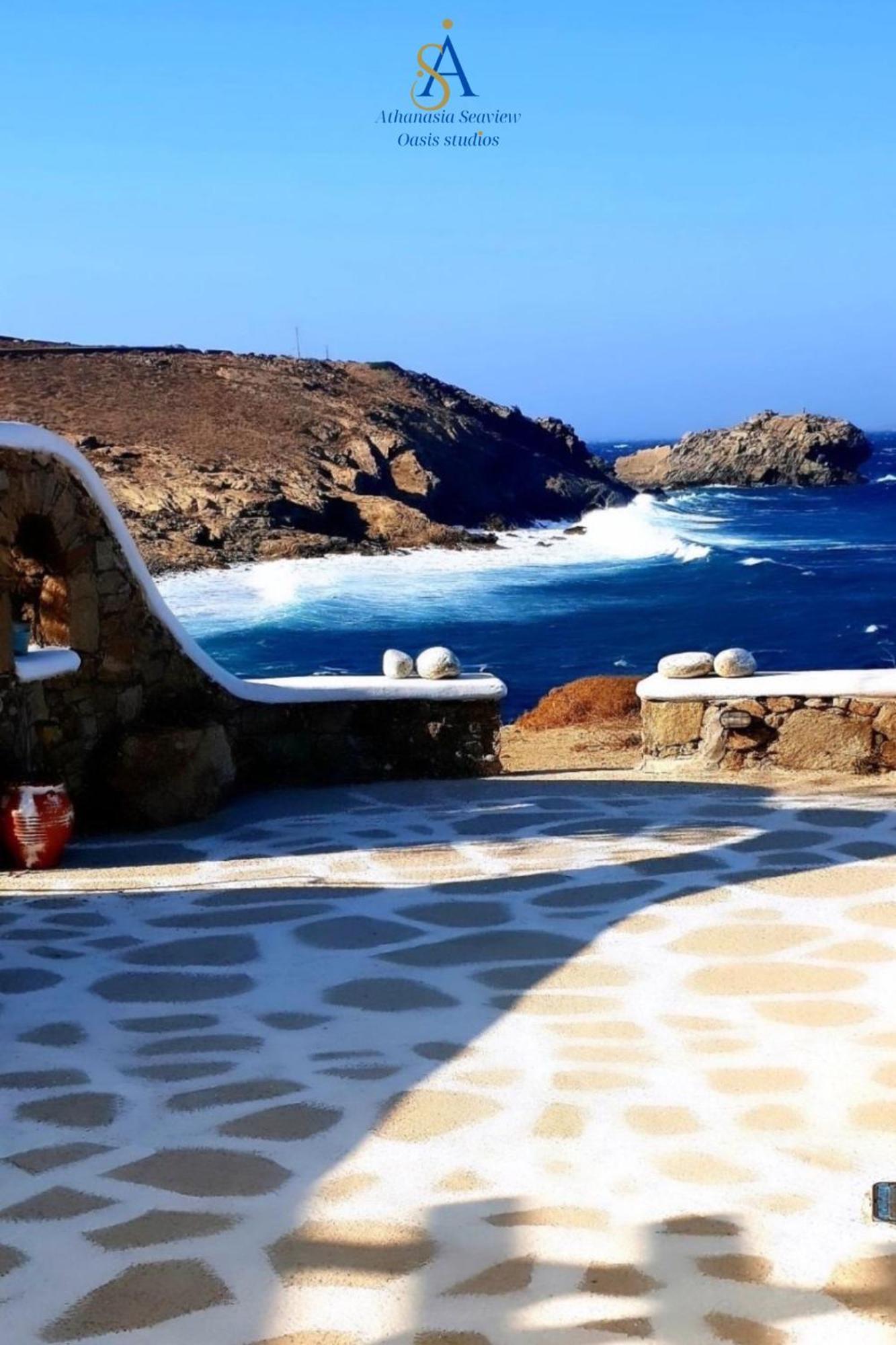 Mykonos Athanasia Seaview Oasis Studios By The Port Houlakia  Exteriör bild